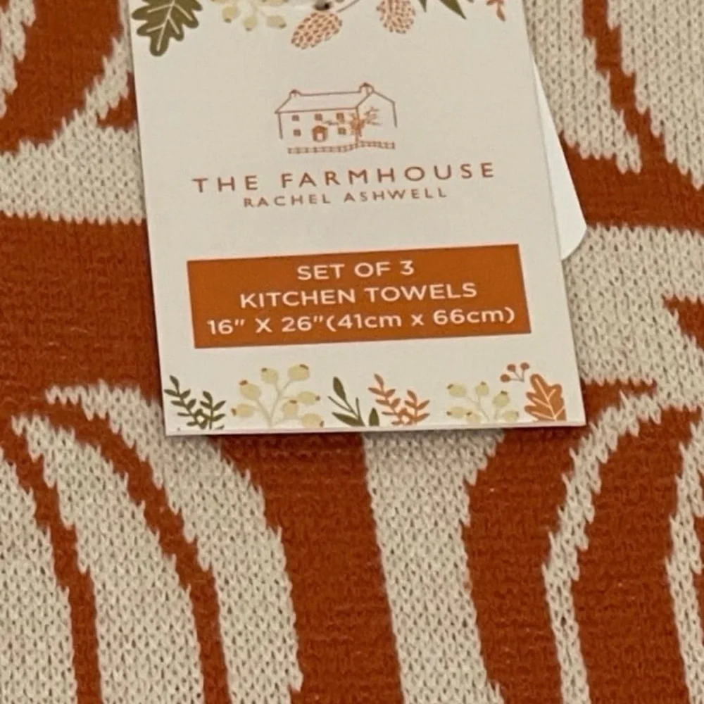 The Farmhouse by Rachel Ashwell Pumpkin Kitchen Towels - Fall Pumpkins Towels